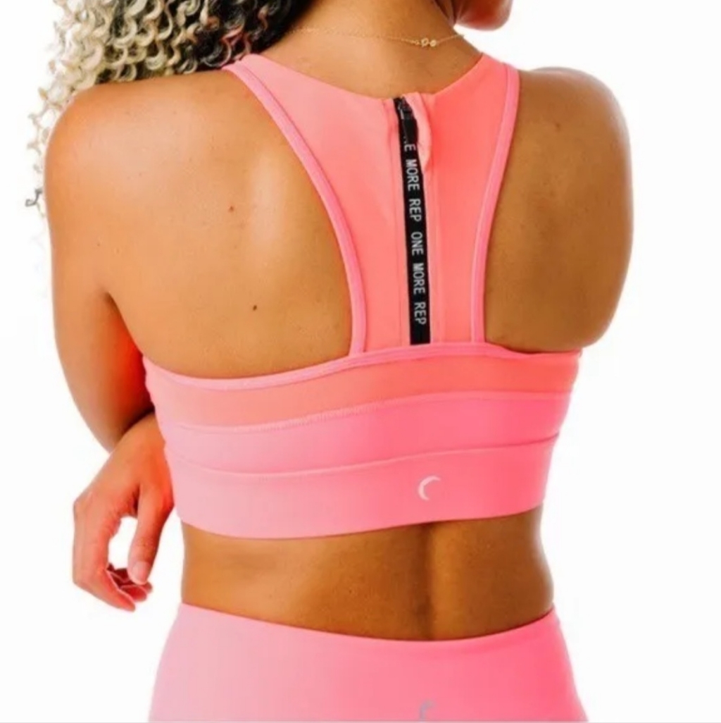 Zyia One More Rep Mesh Detail Sports Bra Size Large